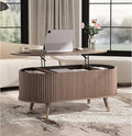 42.5" Oval Lift Top Coffee Table by Joinice