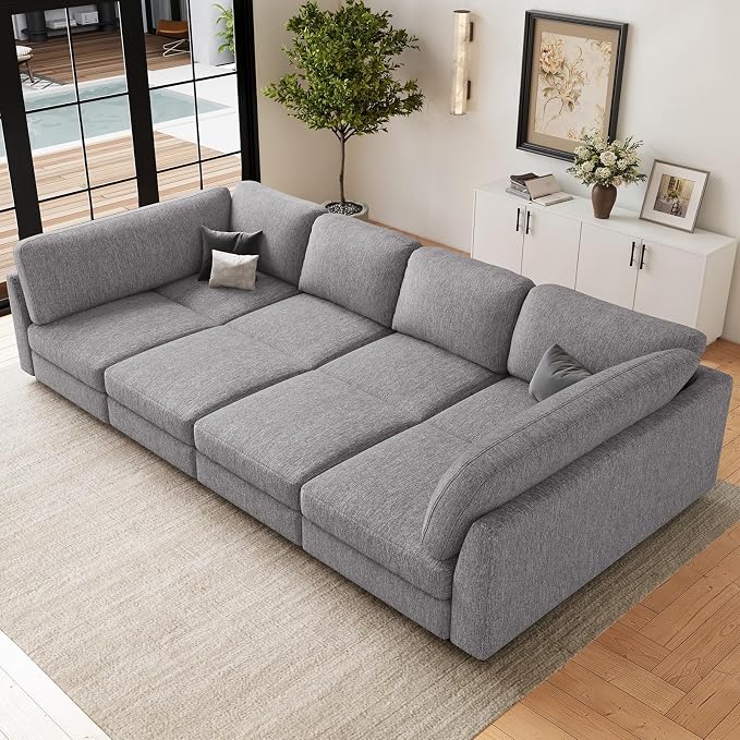 Belffin 111" Cloud Sectional Sleeper Sofa by Belffin
