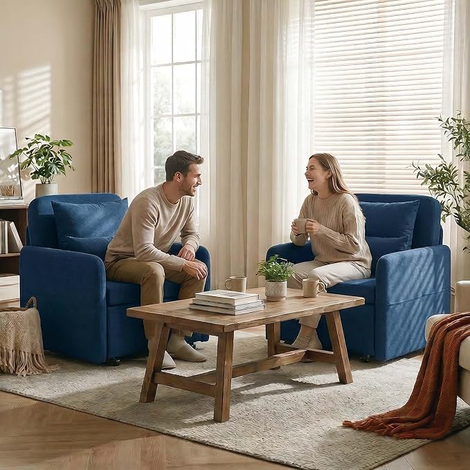 Iroomy 5-Level Adjustable Convertible Sleeper Chair Set of 2, 3-in-1 87'' Long by Iroomy