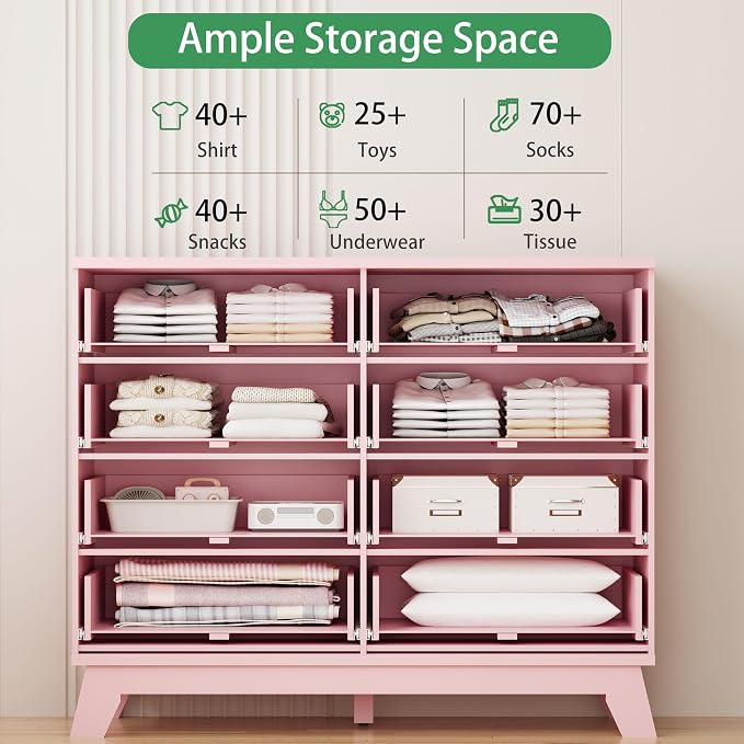 Xixini Fluted Dresser for Bedroom - Image 3