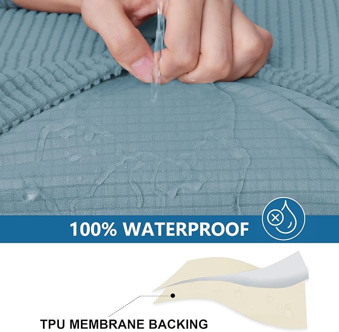 hyha Waterproof Couch Cushion Covers - Image 3