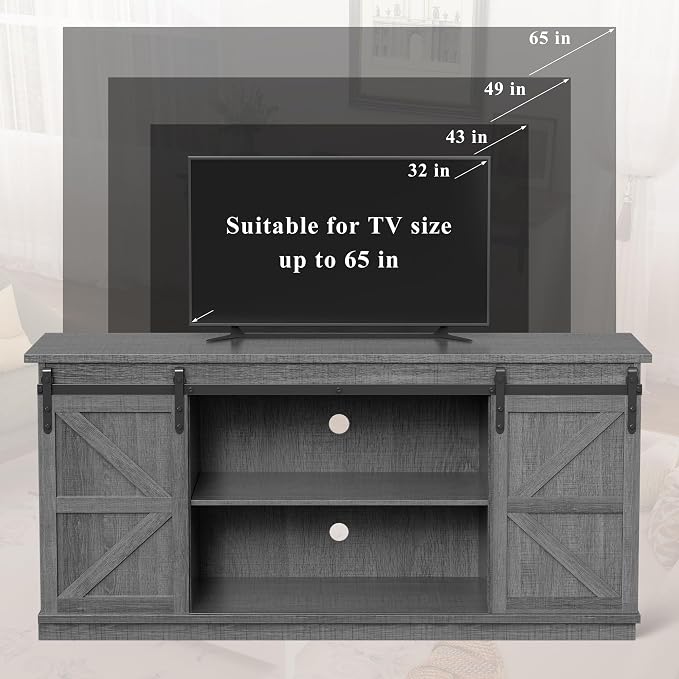 YESHOMY TV Stand for Televisions up to 65 Inches, - Image 4