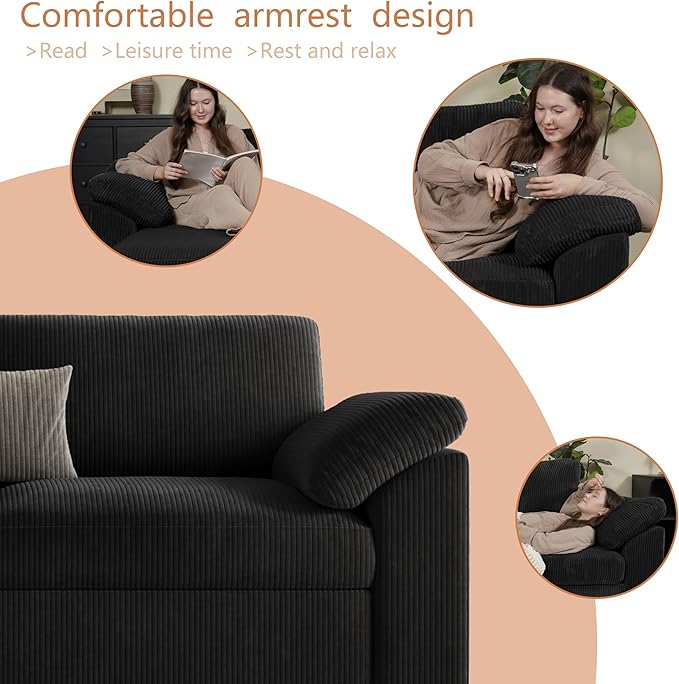 EASE MOOSE Oversized L Shaped Sectional Modular Sofa, Large U Shaped Sectional - Image 6