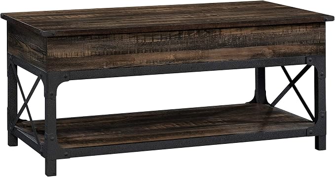 Sauder Steel River Rustic Industrial Style Lift Top Coffee Table, Coated Metal by SAUDER%C2%AE