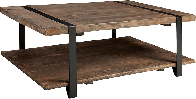 Alaterre Furniture Modesto 48-Inch Reclaimed Wood Coffee Table, Rustic Natural - Image 3