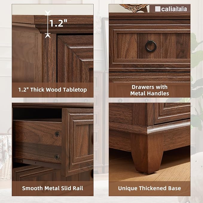 Joaxswe Farmhouse 5 Drawer Dresser - Image 6
