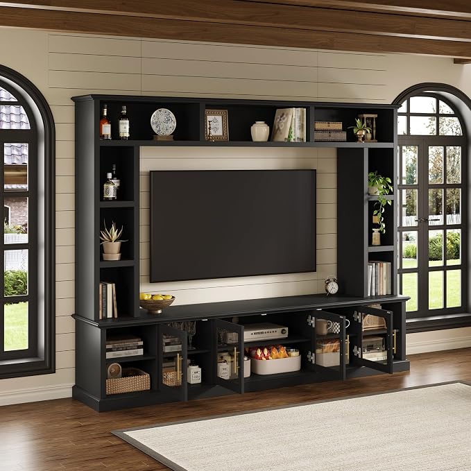 Merax 95" Entertainment Center for TVs up to 80", All-in-One TV Stand - Image 2