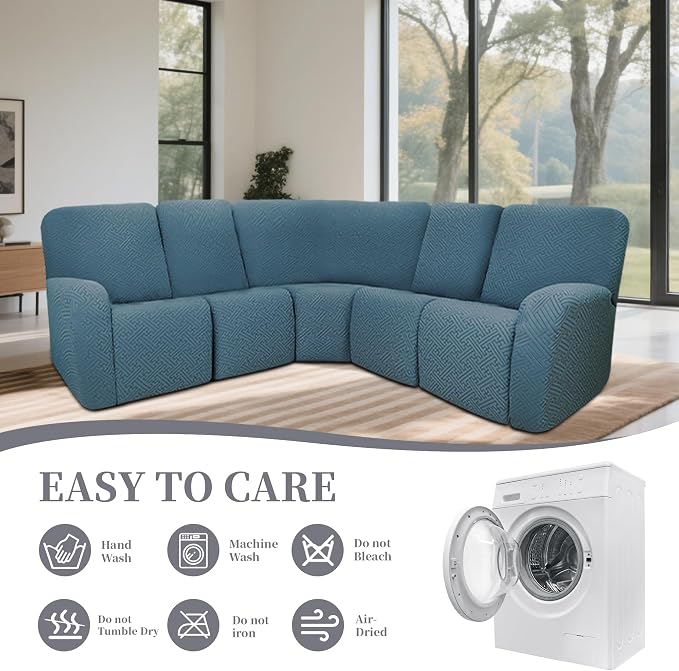 100% Waterproof Sectional Recliner Couch Covers - Image 8