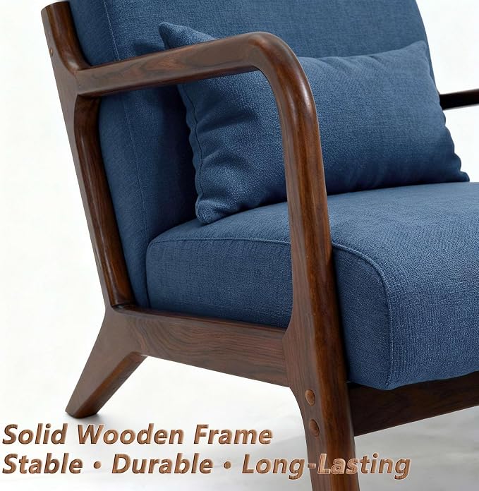 Set of 2 Mid Century Modern Accent Chair - Image 4