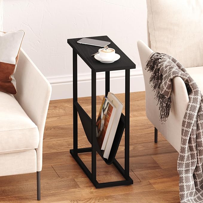 Yusong Narrow Side Table for Small Spaces, Small End Table Set of 2 - Image 8