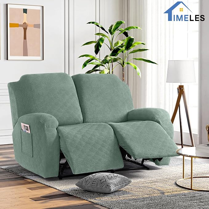 Timeles Recliner Covers Extra Wide Recliner Loveseat Covers Oversized Reclining - Image 8