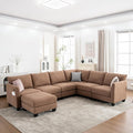 122.8" Large Sectional Couches for Living Room, 6 Seater L Shaped Modular by ZXDesign