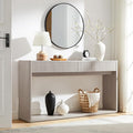 OKD 63" Fluted Console Table for Entryway, Modern Entryway Table by OKD