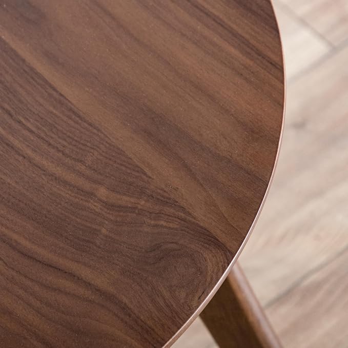 Furniture of America Callum Mid-Century Modern Solid Wood 2 Piece Brown Round - Image 19