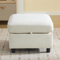 WUTUTUEE 25" Square Storage Ottoman by WUTUTUEE