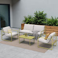 Grand patio 4-Piece Outdoor Furniture Set, Modern Patio Furniture by GrandPatio