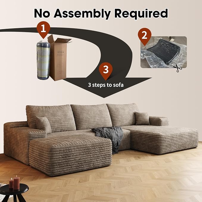 AUGOP 108" Sectional Couches for Living Room Modern Modular Sofa - Image 6