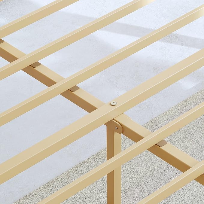 BOSRII 14in High Solid Bamboo Wood Platform King Size Bed Frame - Image 8