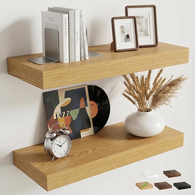 FLYJOE Floating Shelves for Wall, 20 Inch Floating Shelves Set of 2, Kitchen by FLYJOE