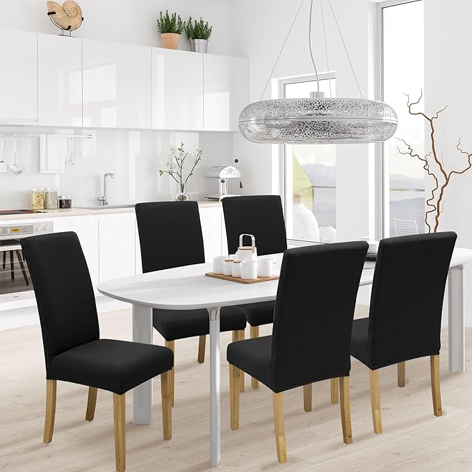 BIETYONE Stretch Dining Chair Covers Set of 2, Soft Removable Washable Kitchen - Image 2
