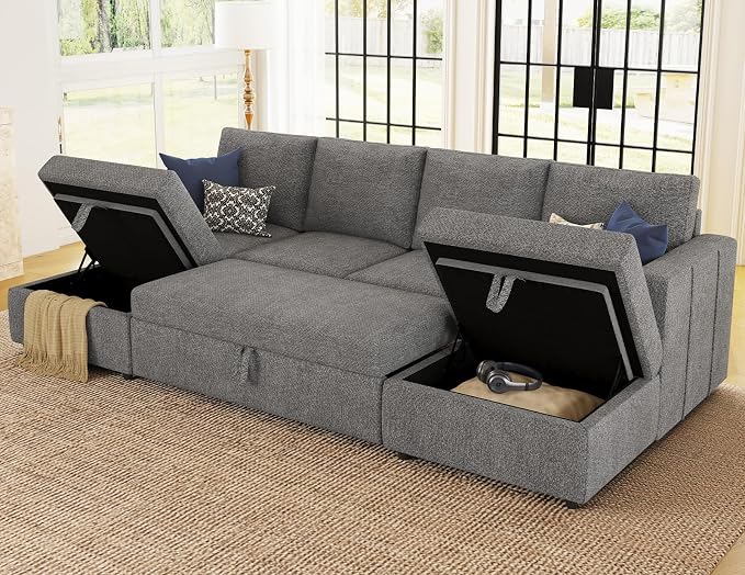Belffin Modular Sectional Sleeper Sofa Bed - Image 3