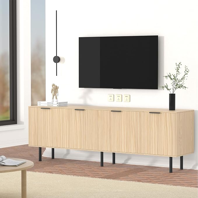 TV Stand for 80 Inch TV, Entertainment Center - Image 5
