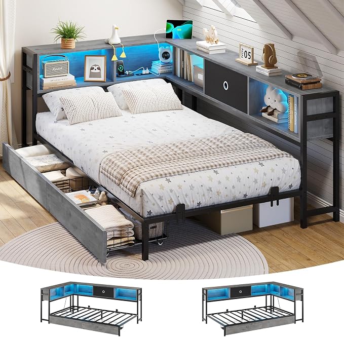 DICTAC Twin Corner Bed Frame by DICTAC