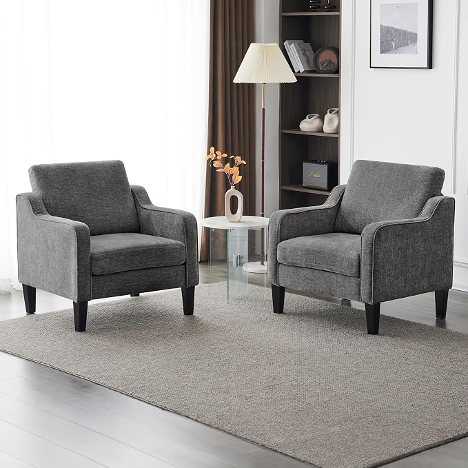 VINGLI Accent Chairs for Living Room Chairs Reading Chair Mid Century Modern - Image 8