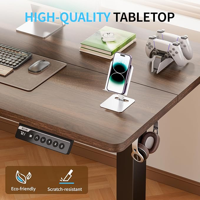 BIZUM Electric Standing Desk, 55x24 inches Height Adjustable Desk, Sit to Stand - Image 9