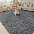 Rugs for Living Room 5x8, Alfombras para Salas Shag Large Plush Soft Area Rug by Junhejiamei