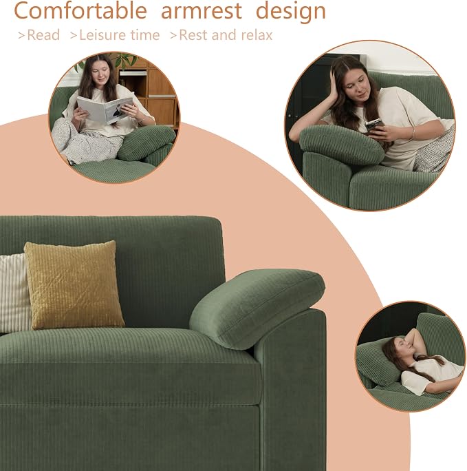 EASE MOOSE Oversized Sectional Modular Sofa, Large U Shape Sectional Couch Wide - Image 6