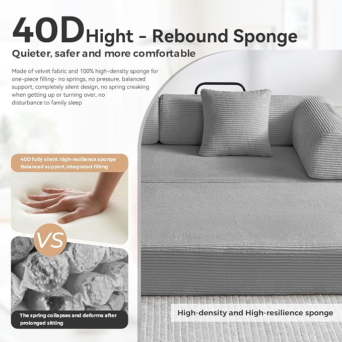 Convertible Sleeper Sofa Bed, Sleeper Sofa - Image 10