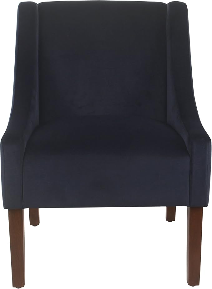 Homepop Home Decor | Upholstered Classic Swoop Arm Accent Chair | Accent Chairs - Image 3