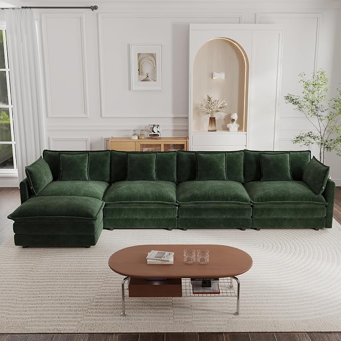 mikibama Modular Sectional Sofa, 146.5 Inch L Shaped Couch Set - Image 8