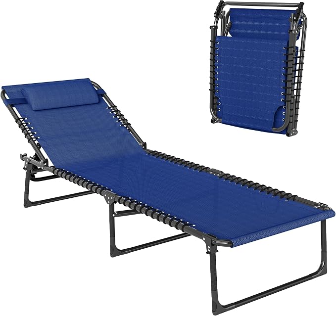 Outsunny Folding Chaise Lounge Chair, Patio Sun Tanning Chair, Outdoor Chaise by Outsunny