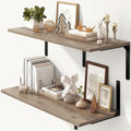 Fun Memories Floating Shelves for Wall, 12 Inch Deep Floating Shelves Set of 2 by FunMemories
