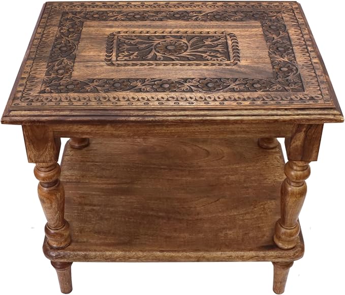 COTTON CRAFT Solid Wood End Table by COTTONCRAFT