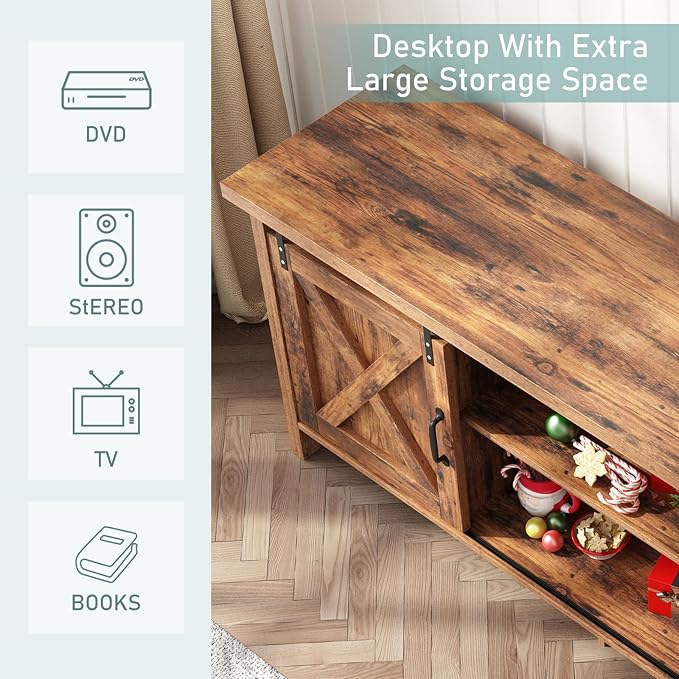 Farmhouse TV Stand for 55-65in TV - Image 8