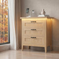 GarveeLife 3 Dresser Drawer for Bedroom, 27.6" Wide Wood Bedside Table for by GarveeLife