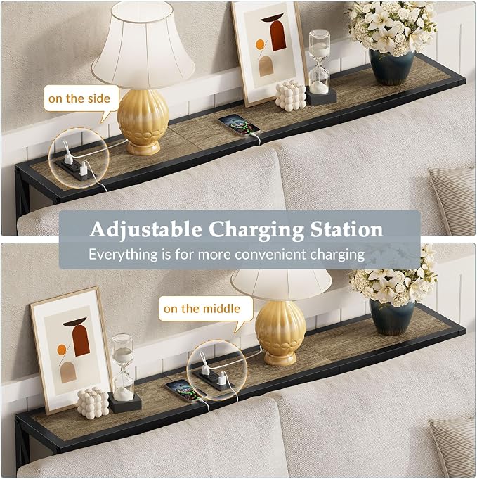 Gewudraw 41.7" Console Table, Narrow Behind The Couch Table - Image 5