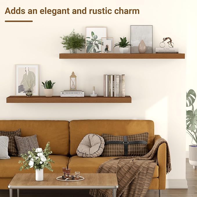 36 Inch Floating Shelves, 12 Inch Deep Floating Shelves - Image 6