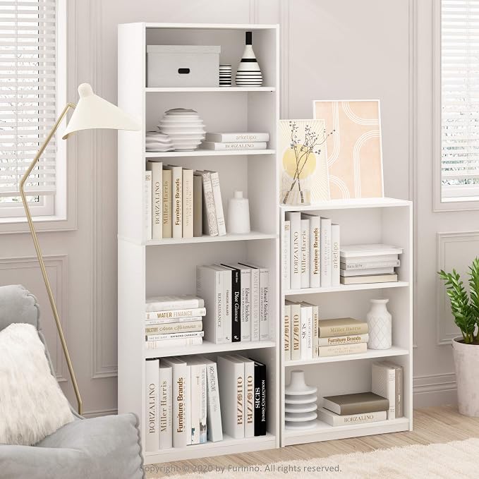 Furinno Jaya Book Shelf, 3-Tier Bookshelf, Standing Bookcase - Image 3