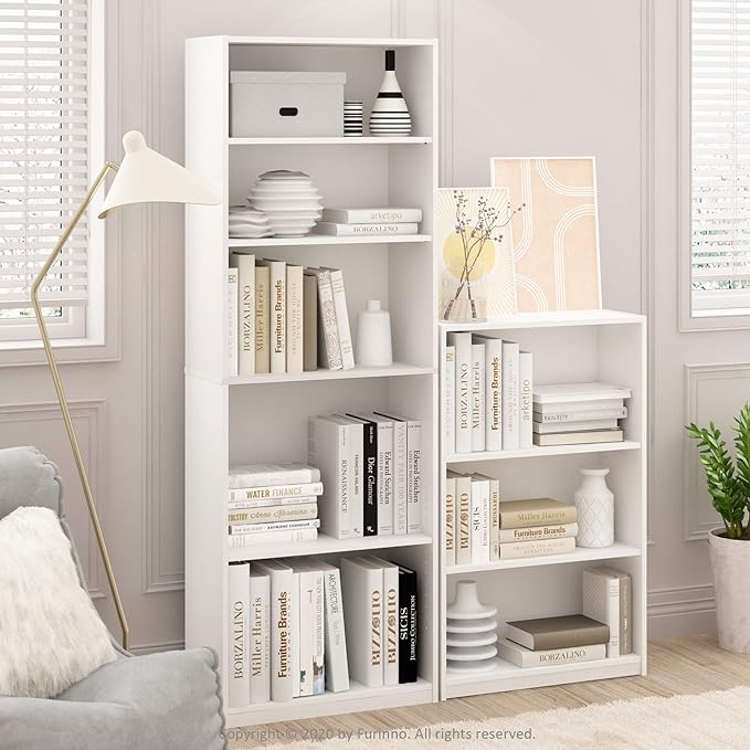 Furinno Jaya Book Shelf, 3-Tier Bookshelf, Bookcase - Image 4