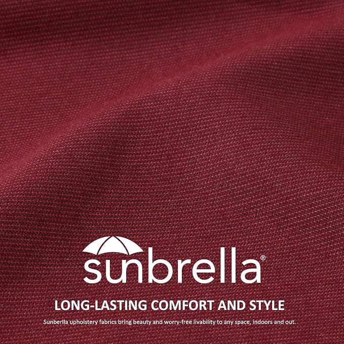 Unimatta Sunbrella Outdoor High Back Chair Cushion Seat Pads, 44 x 21 Inch - Image 2