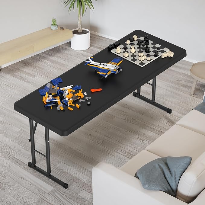 VINGLI 4 FT Narrow Folding Table, Home Work - Image 2