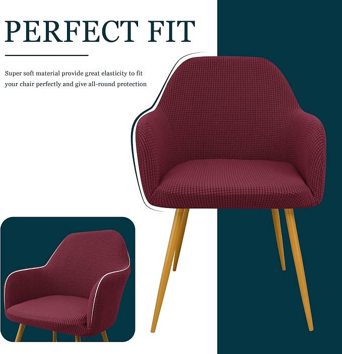 Yonus Dining Room Chair Slipcovers Parsons Chair Covers Sets Armchair Covers - Image 7