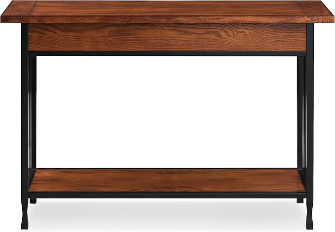 Leick Home 11233 Ironcraft Rustic Two Drawer Hall Console Sofa Table - Image 6