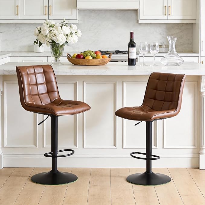 FIRAVOE Counter Height Bar Stools, Swivel Bar Stools Set of 2 by FIRAVOE