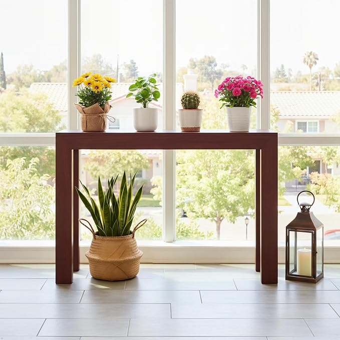 Plank+Beam Modern 46 Inch Console Table, Solid Pine Wood Entryway Table - Image 5