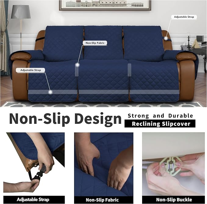 Easy-Going Oversized Recliner Sofa Cover, Reversible Couch Cover - Image 4